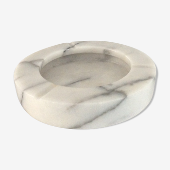 Vintage ashtray 70s in white marble