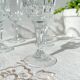 6 vintage Cristal d'Arques Chantelle red wine glasses