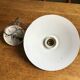 Industrial black enameled sheet metal pendant light