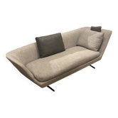 Canapé Zeus Flexform avec têtière et deux coussins, 220  x 90 cm, neuf