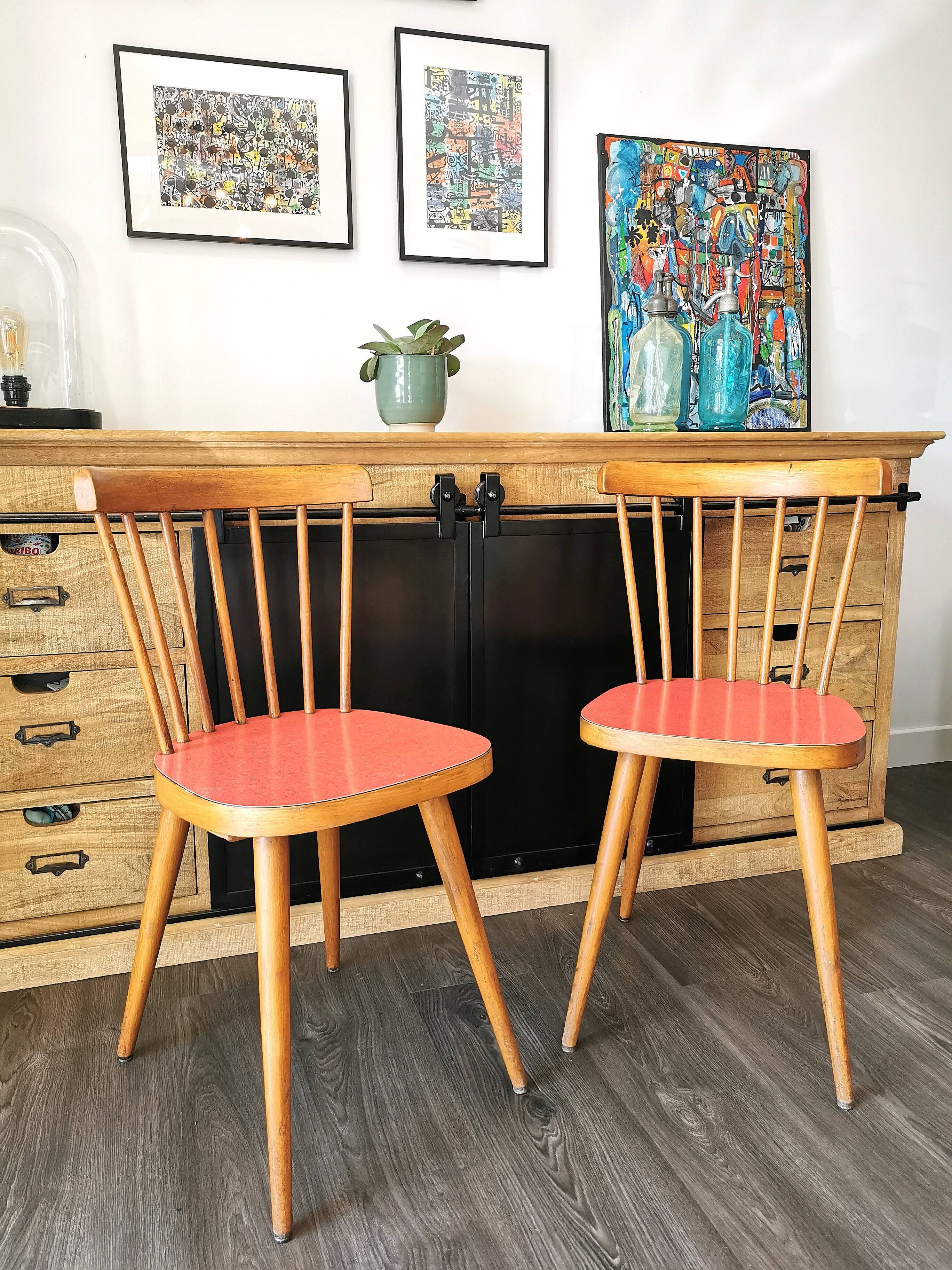 Paire de chaises bistrot Baumann