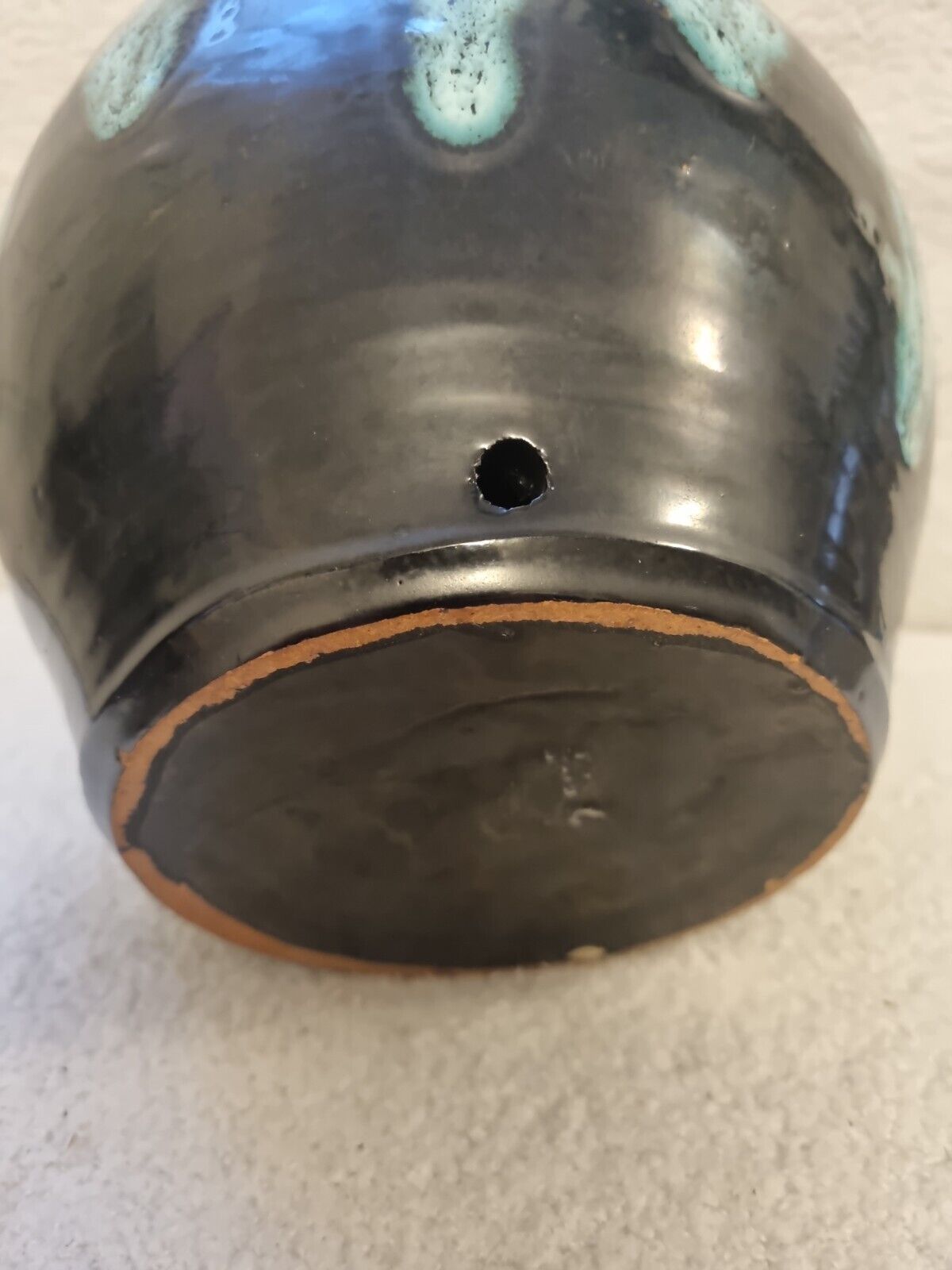 Vase ball with handles art deco year 30