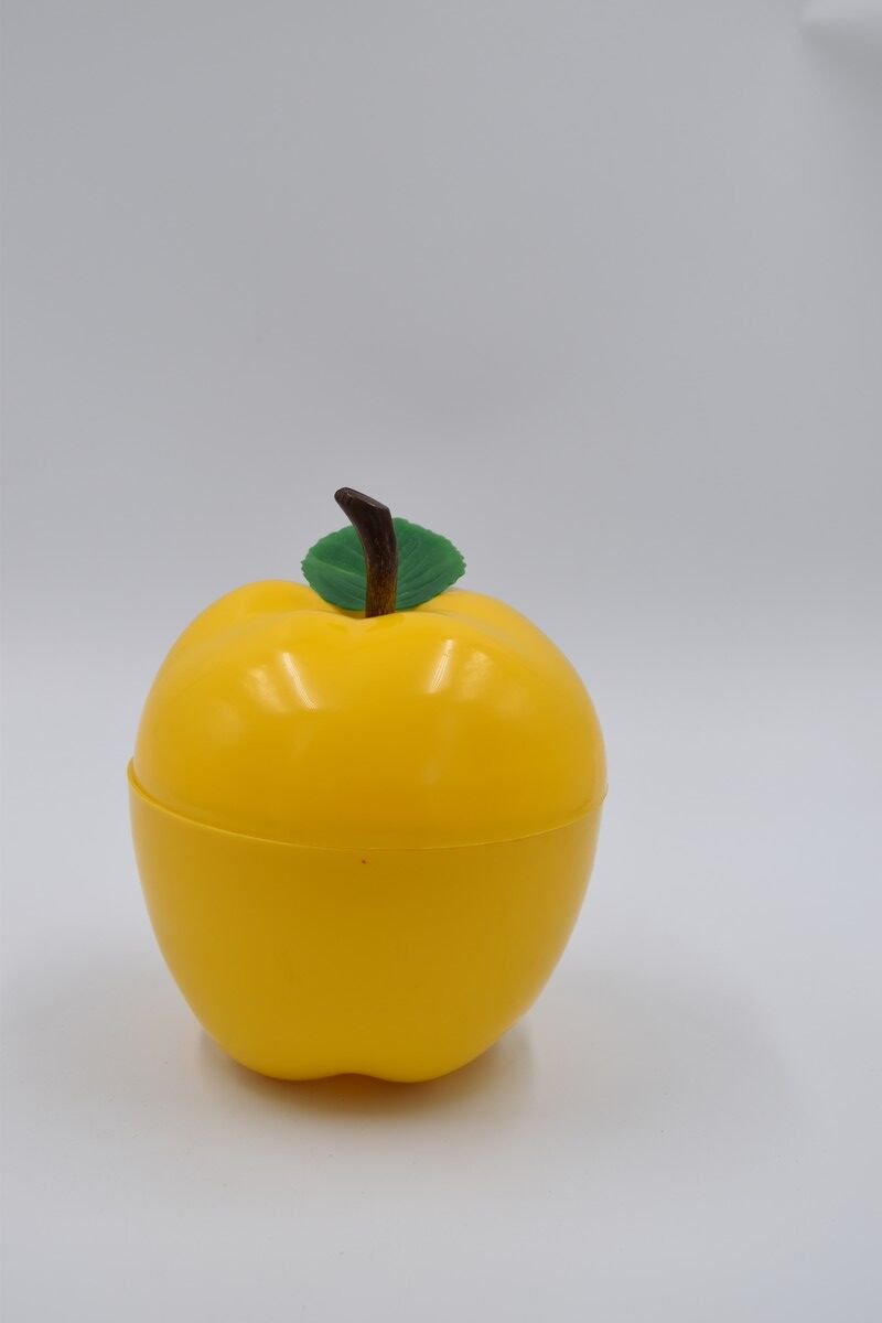 Vintage ice bucket ice cream yellow apple 1970's 70's