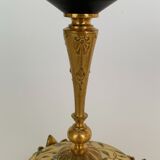 Pair of candlesticks Napoleon III in bronze cloisonné XIXth Barbedienne