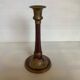 Purple violet cloisonné candlestick