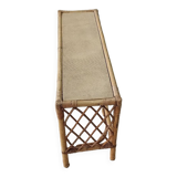 Rattan end bench