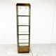 Brass illuminated wall unit by Belgochrom, 1970s
