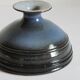Blue ringed vase by Rogier Vandeweghe for Perignem Belgium, 1960s.