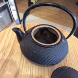 Cast iron teapot