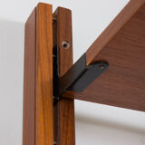 Two bay modular teak wall unit by sven andersen møbelfabrikk, norway, 1960s