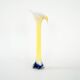 Yellow vase, Murano glass, Italian design, 1970s, made in Italy