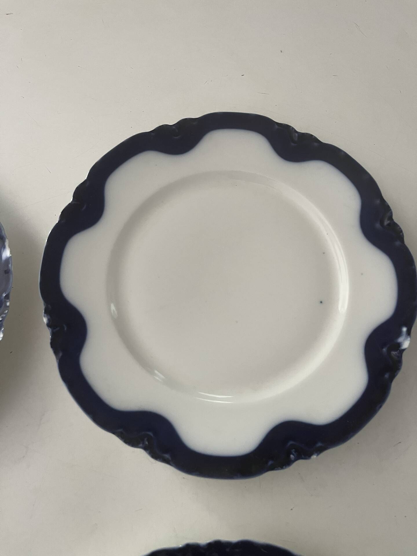 Set of 6 antique Haviland Paris porcelain plates.