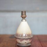 Vintage lamp, crackled glazed stoneware lamp, table lamp, bedside lamp.