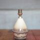 Vintage lamp, crackled glazed stoneware lamp, table lamp, bedside lamp.