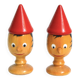Paire de coquetiers Pinocchio