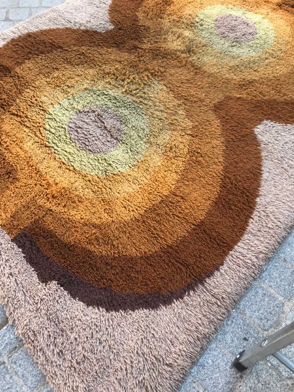 Carpet vintage years 60-70 mechanics 150 X 215 CM