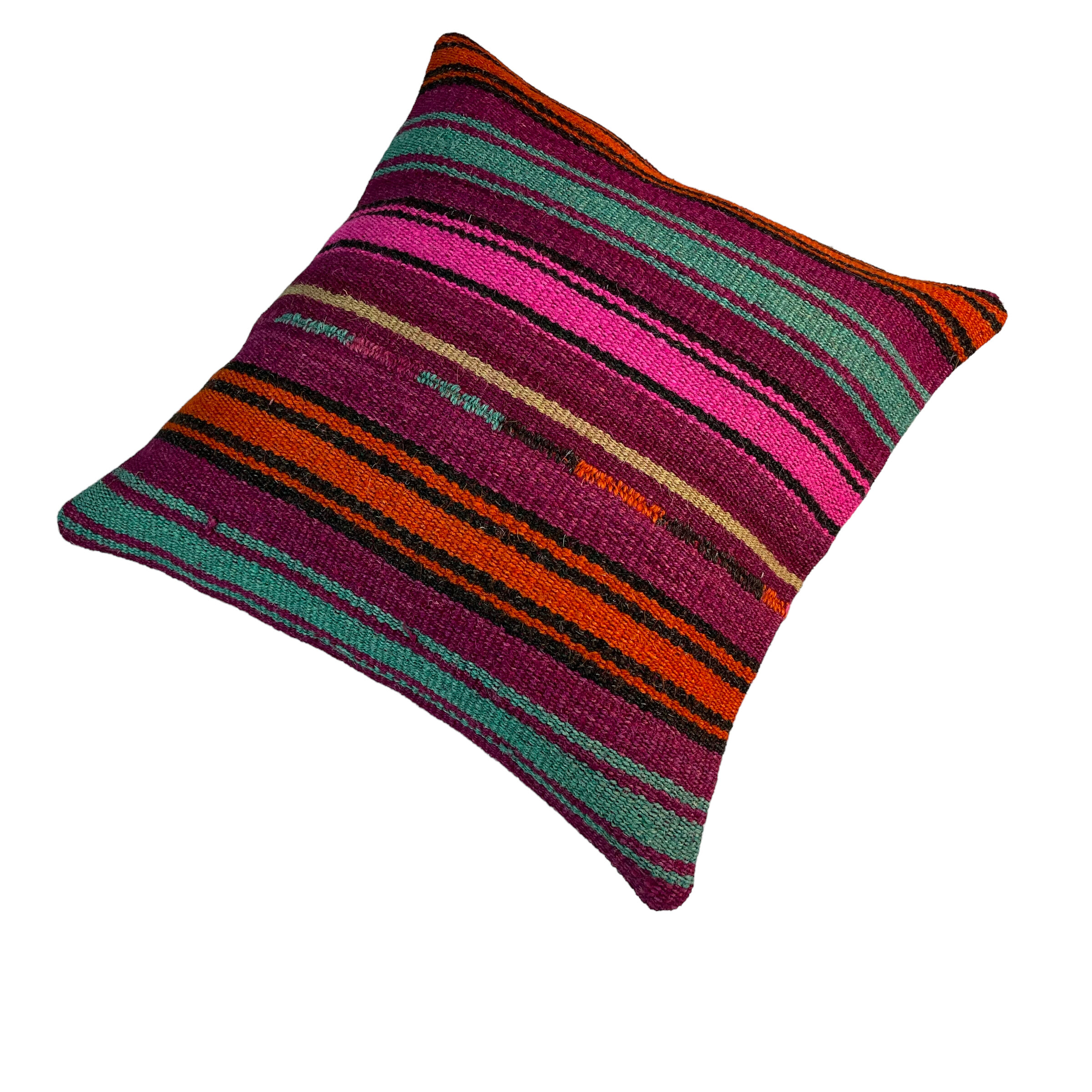 Vintage turkish kilim cushion cover 40 x 40 cm