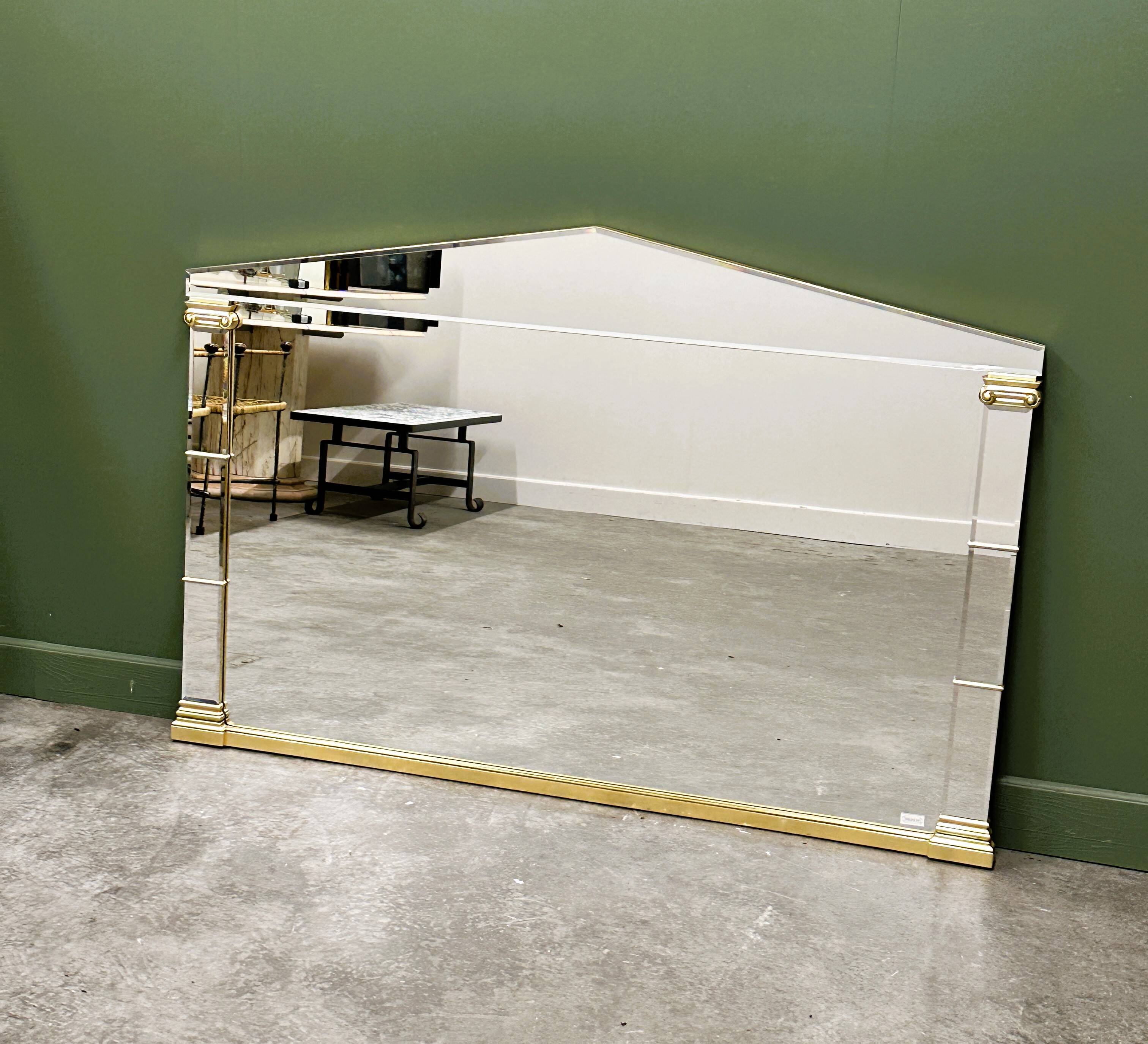 XL Elegant Neoclassical Style Mirror by Deknudt, 1980s. Belgium