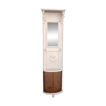 Wood and caning coat rack Louis XVI