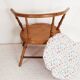 Vintage doll chair, in wood, and Liberty cushion