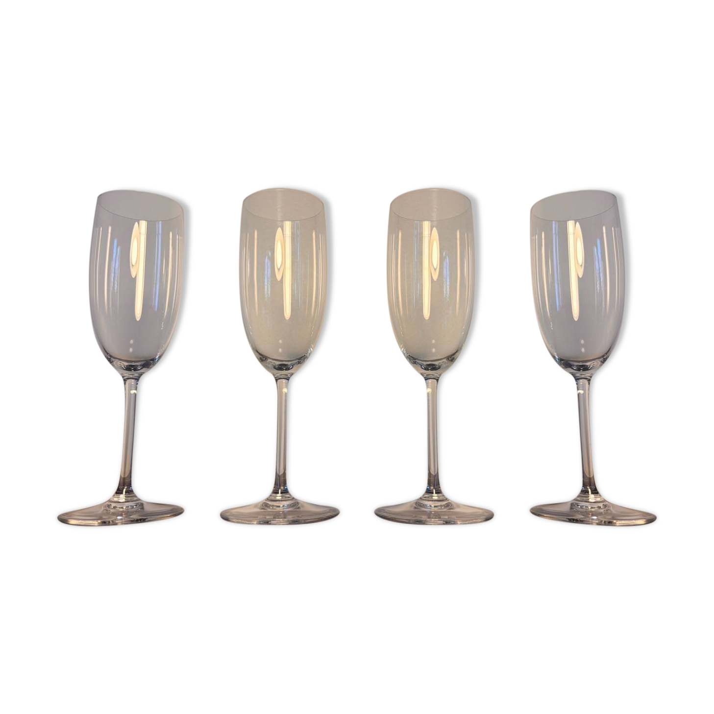 4 Baccarat Perfection champagne flutes