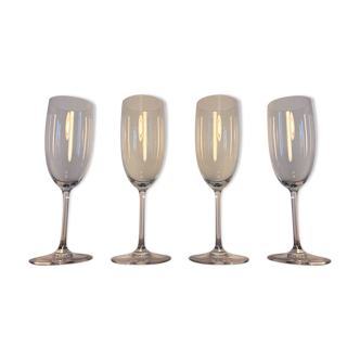 4 Baccarat Perfection champagne flutes