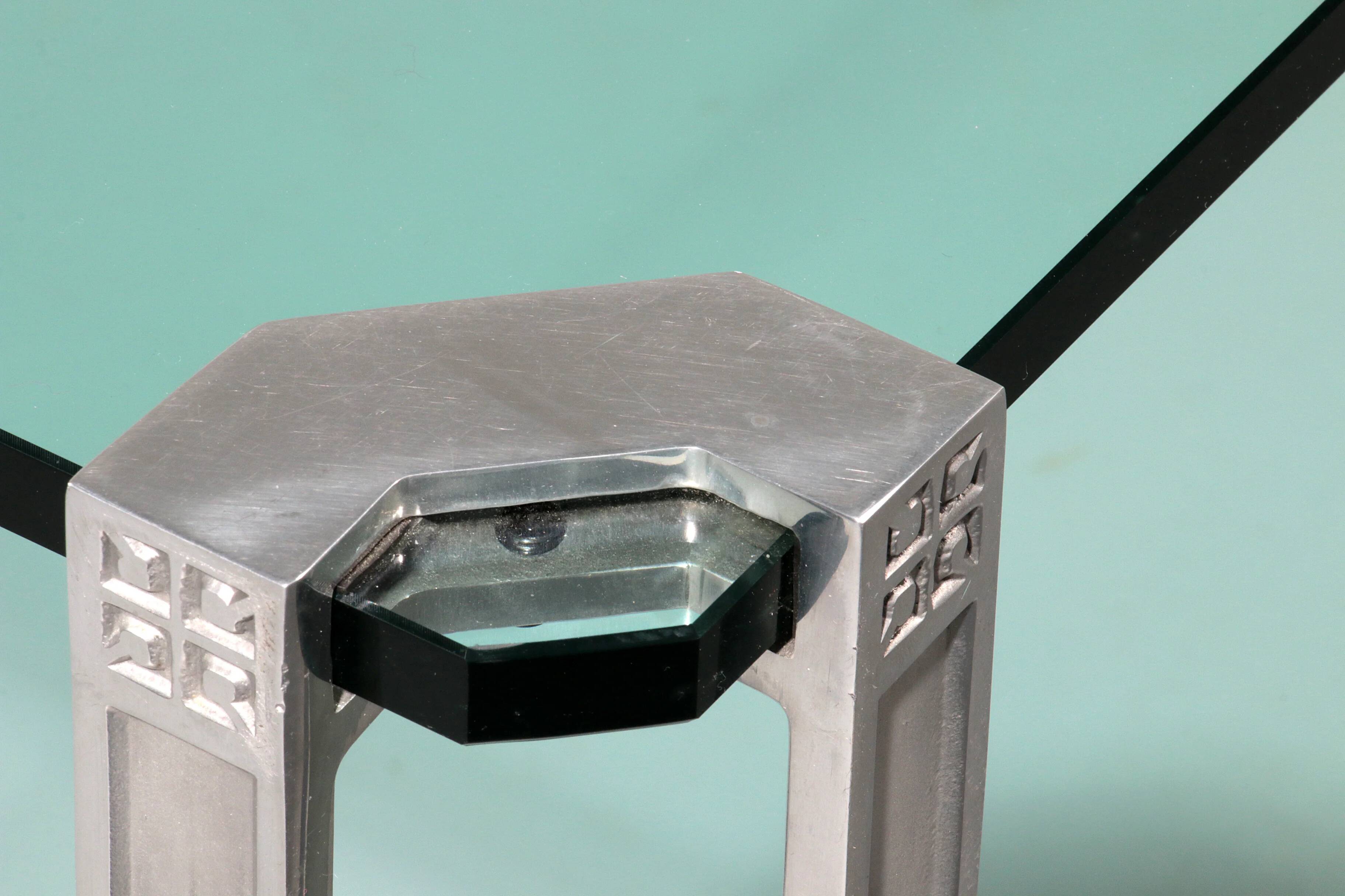 Large coffee table by Peter Ghyczy, model T24 (120x120x45)