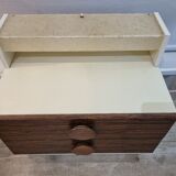 Seventies nightstands, wood from 1970