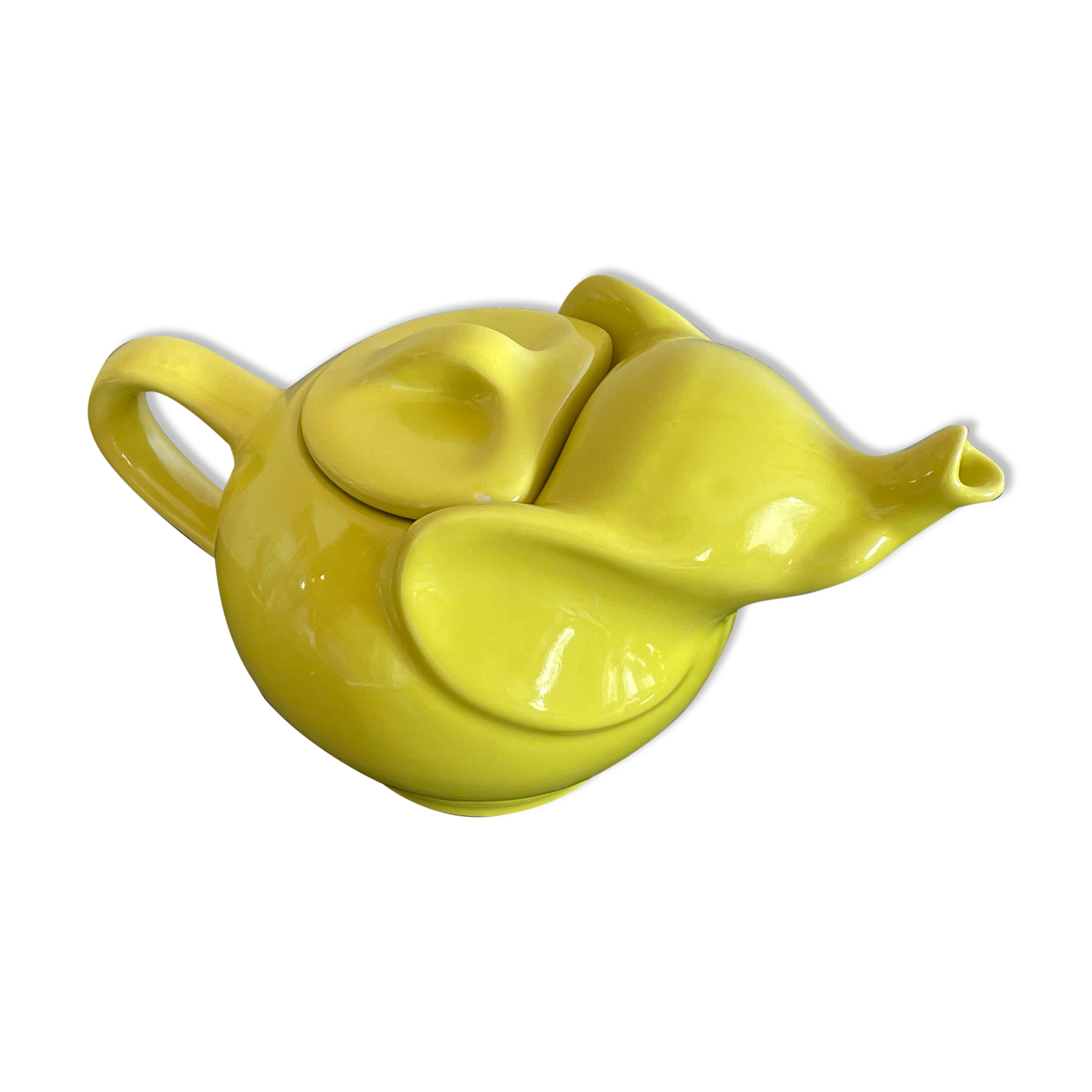 Large pistachio elephant teapot