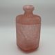 Pink vintage cotton pot in cracked glass paste Marcel Franck
