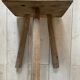Wooden tripod chairs raw art