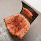 Gerard van den Berg Lounge Chair in Rattan and Leather for Montis 1970s