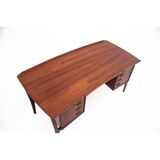Teak Desk, designed by Svend Aage Madsen for H.P. Hansen, Denmark, 1960s