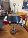Lampe bouillotte pied métal argenté
