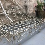 Vintage wrought iron daybed