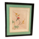 Bird painting on a branch