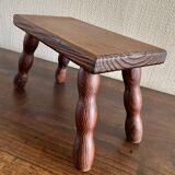 Wooden footrest stool