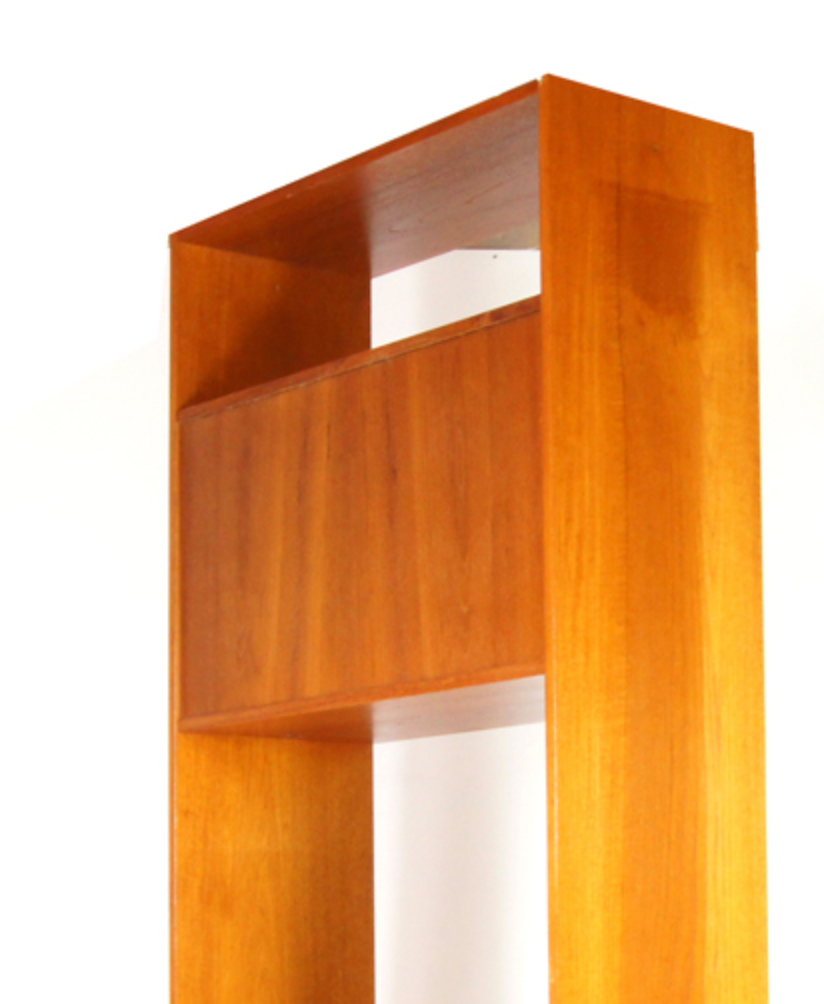 Library book shelf room divider 60 s 70 s
