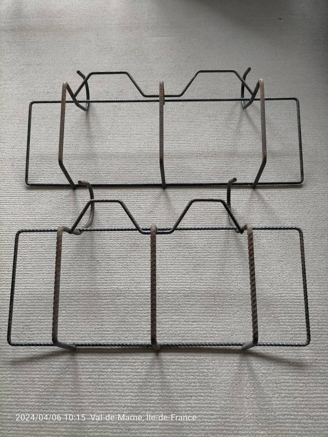 Vintage twisted iron planter