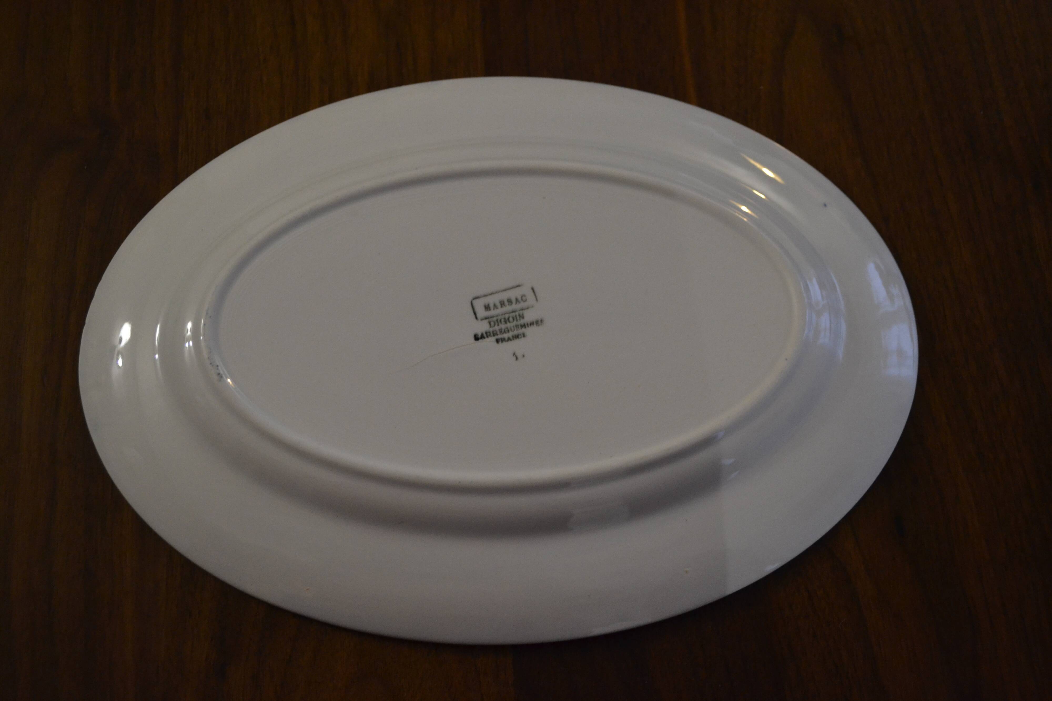 Digoin Marsac Sarreguemines dish