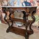 Console Italienne époque Charles X en acajou
