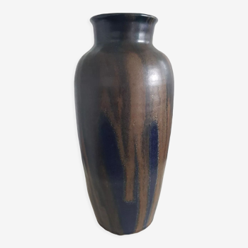Enamelled sandstone vase Léon Pointu 1930