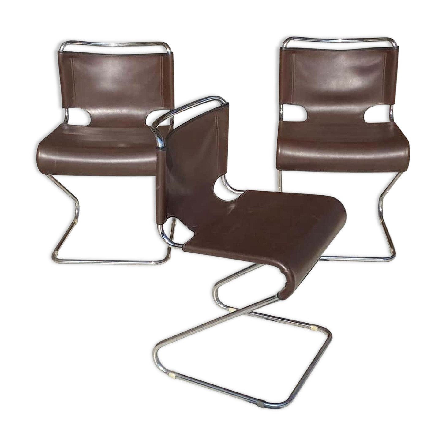 3 chairs by Pascal Mourgue, Steiner Edition, Model Biscia, 1970