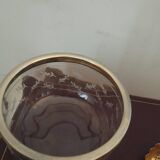 Crystal silver sugar bowl and spoon in box