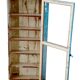 Teak wall display case