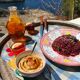 Assiette rose