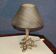 Art Nouveau period lamp with thistles