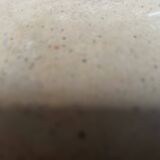 Large round stoneware dish signed Vallauris origin Diameter 30 cm