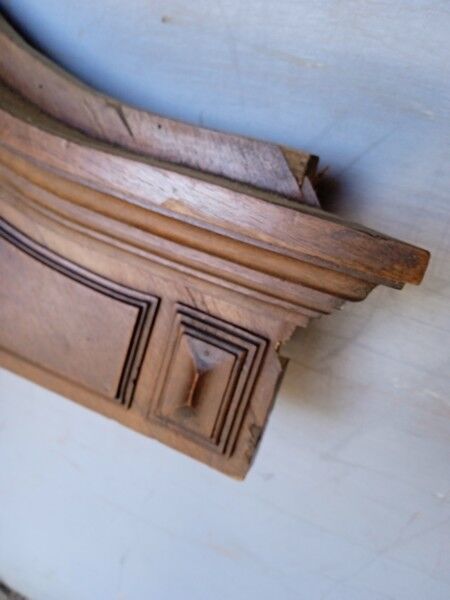 Pediment carved wood paneling Louis XVI style ep XIXth