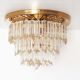 Incredible and large 'Triedri' flush mount light by Paolo Venini for Venini
